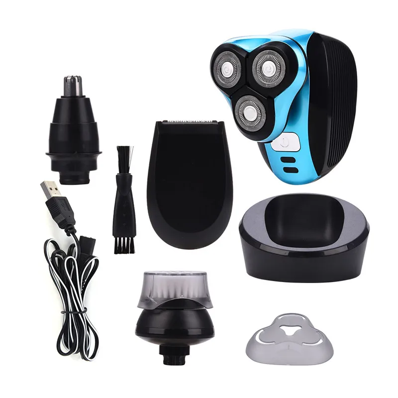 Washable Electric Shaver Men Shaving Machine Razor USB Rechargeable Nose Hair Trimmer Beard Triple Blade Razor Men Facial Brush
Washable Electric Shaver Men Shaving Machine Razor USB Rechargeable Nose Hair Trimmer Beard Triple Blade Razor Men Facial Brush