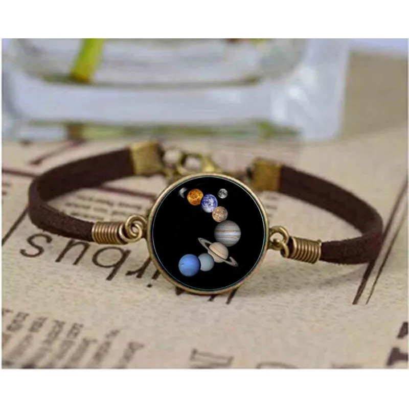 DIY Handmade Vintage Universe Jewelry Solar System Planets bracelet Glass Dome bracelet Fashion Trendy Space Gift for Men Bangle
DIY Handmade Vintage Universe Jewelry Solar System Planets bracelet Glass Dome bracelet Fashion Trendy Space Gift for Men Bangle