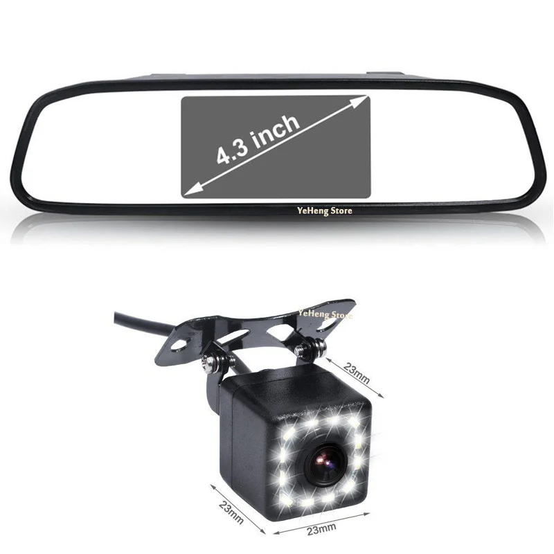 4.3" TFT Color LCD Backup Camera System Rear Monitor 12 LED Night Vision Waterproof Rearview Camera Parking Assistance
4.3" TFT Color LCD Backup Camera System Rear Monitor 12 LED Night Vision Waterproof Rearview Camera Parking Assistance