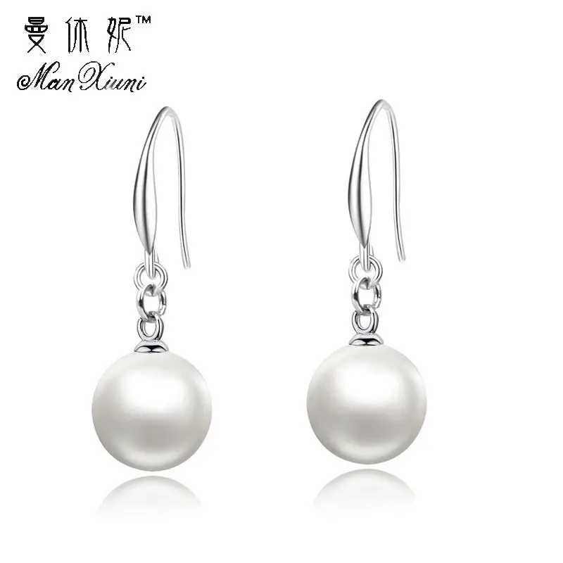 Fashion Silver-color Simulated Pearl Pendant Long Earrings Bridal Wedding Pearl Jewelry Drop Earrings boucles d oreille femme
Fashion Silver-color Simulated Pearl Pendant Long Earrings Bridal Wedding Pearl Jewelry Drop Earrings boucles d oreille femme