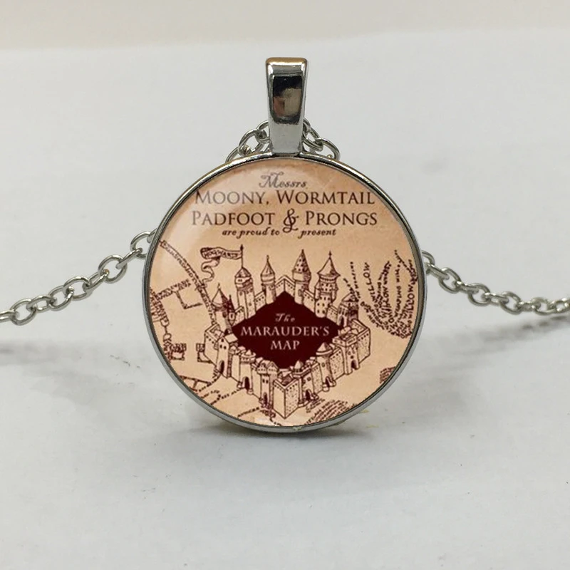 NEW Vintage marauders map Cabochon Glass Tibet Silver Chain Pendant Necklace Gift
NEW Vintage marauders map Cabochon Glass Tibet Silver Chain Pendant Necklace Gift