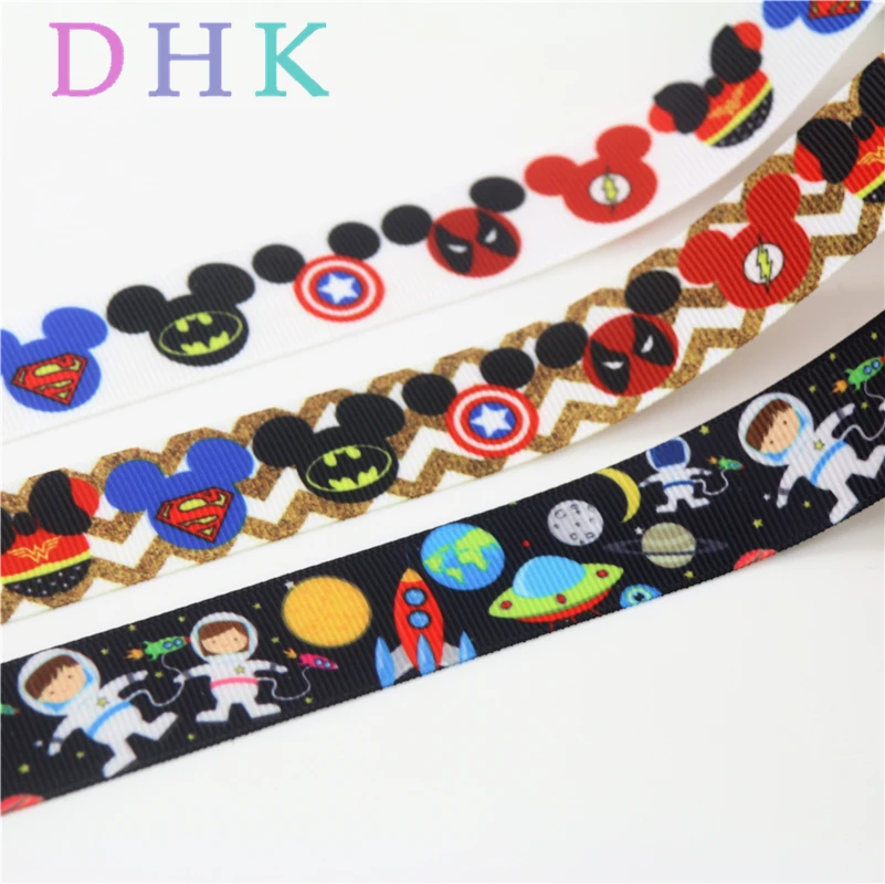 DHK 7/8'' 10yards space mickey chevron hero printed grosgrain Ribbon Accessory hairbow headwear decoration Wholesale OEM B1622
DHK 7/8'' 10yards space mickey chevron hero printed grosgrain Ribbon Accessory hairbow headwear decoration Wholesale OEM B1622