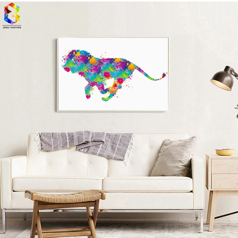 Original Watercolor Animal Art Canvas Print Painting Poster , Lion Wall Pictures For Home Decoration, Childrens Room Decor
Original Watercolor Animal Art Canvas Print Painting Poster , Lion Wall Pictures For Home Decoration, Childrens Room Decor