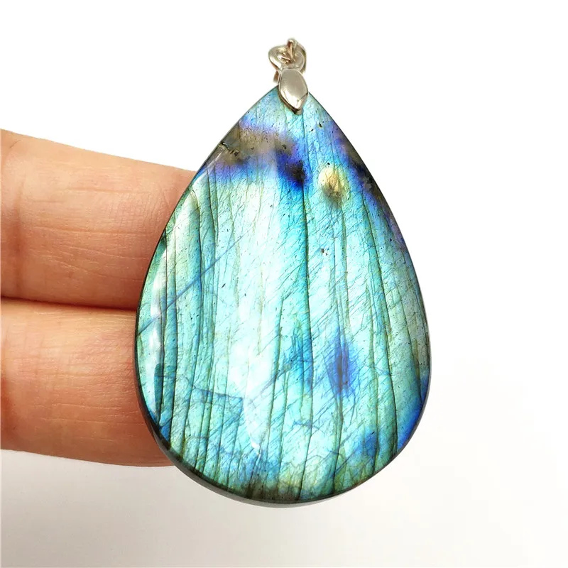 Natural Labradorite Pendant Women Men Water Drop Moonstone Love Gift Crystal 925 Silver Sterling 45x30x9mm Necklace Pendant AAAA
Natural Labradorite Pendant Women Men Water Drop Moonstone Love Gift Crystal 925 Silver Sterling 45x30x9mm Necklace Pendant AAAA