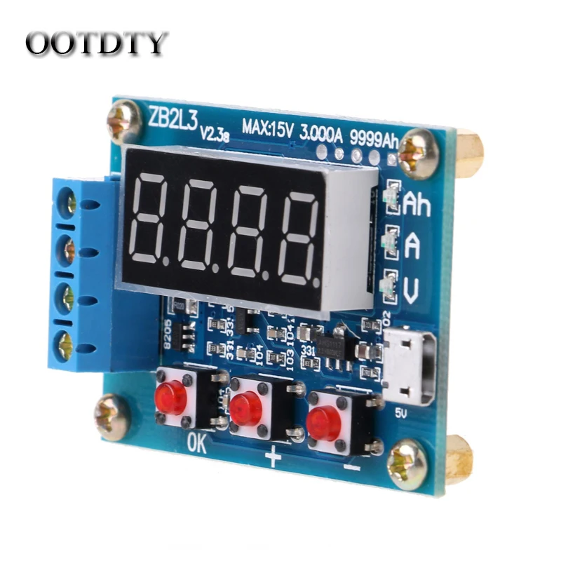 OOTDTY ZB2L3 Li-ion Lithium Lead-acid Battery Capacity Meter Discharge Tester Analyzer
OOTDTY ZB2L3 Li-ion Lithium Lead-acid Battery Capacity Meter Discharge Tester Analyzer