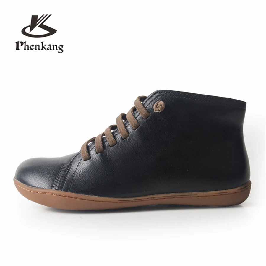 Women winter Boots Genuine sheepskin leather casual ankle Comfortable quality soft handmade flat Shoes black yellow red with fur
Women winter Boots Genuine sheepskin leather casual ankle Comfortable quality soft handmade flat Shoes black yellow red with fur