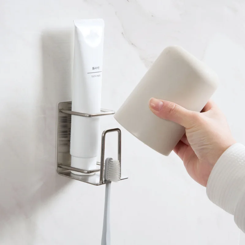 Meyjig Punch-free Stainless Steel Toothbrush Holder Organizer Dental Tool Storage Rack Bathroom Wall Hanging Toothpaste Shelf
Meyjig Punch-free Stainless Steel Toothbrush Holder Organizer Dental Tool Storage Rack Bathroom Wall Hanging Toothpaste Shelf
