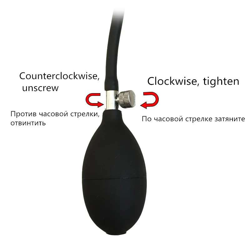 Expandable Inflate Anal Plug Dildo for Men Woman