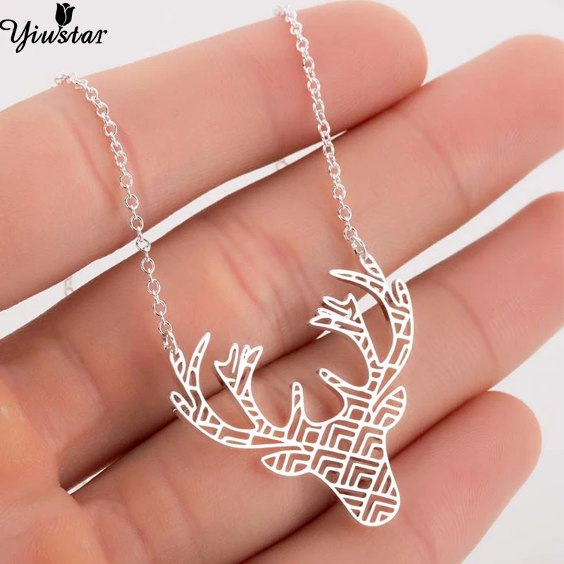 Yiustar Christmas Deer Necklace Antler Necklaces & Pendants Girls Jewelry Stainless Steel Women's Clothing & Accessories Choker
Yiustar Christmas Deer Necklace Antler Necklaces & Pendants Girls Jewelry Stainless Steel Women's Clothing & Accessories Choker