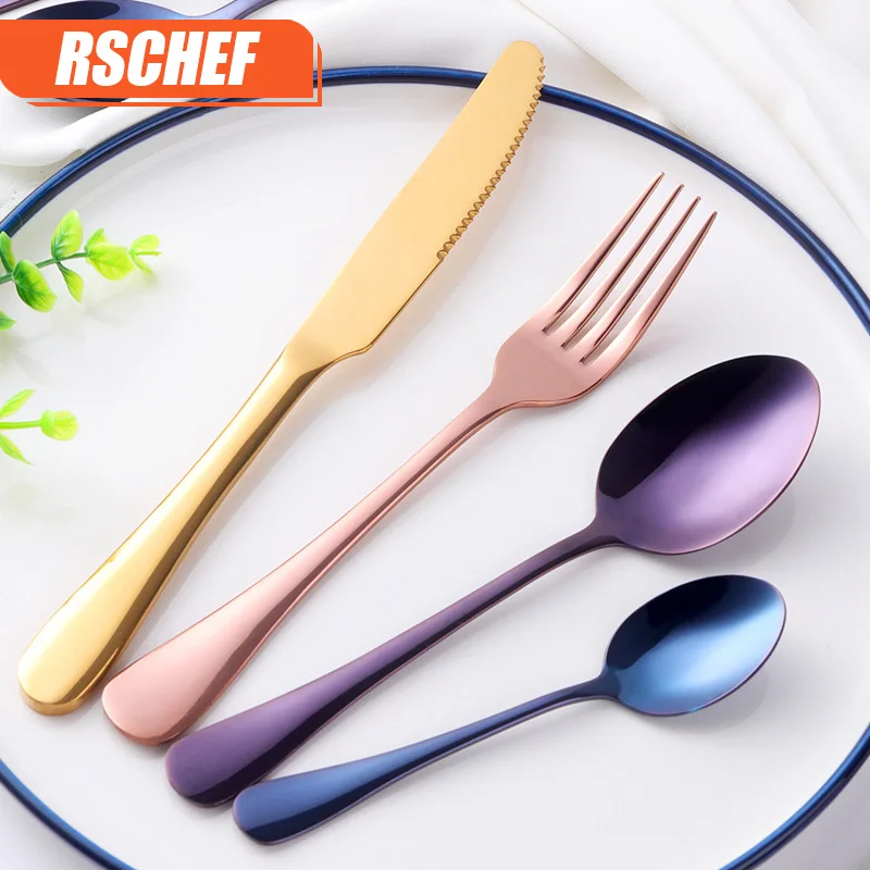 Western-Style Food Dinner Fork 4 Piece Kit Stainless Steel Solid Forks Multi-colors 1 set
Western-Style Food Dinner Fork 4 Piece Kit Stainless Steel Solid Forks Multi-colors 1 set