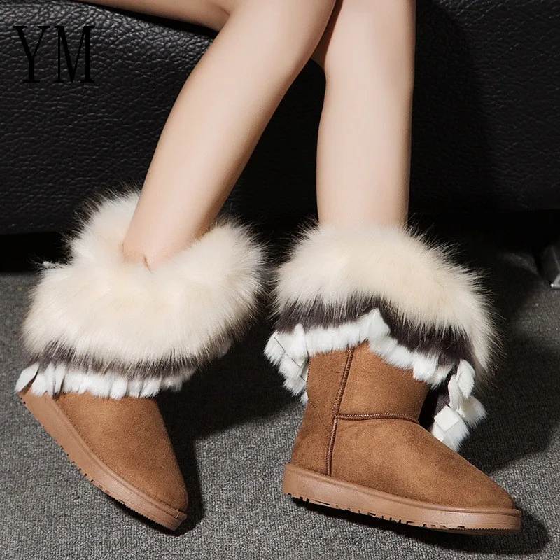 2018 Winter New Women boots Casual Rabbit Fur Warm Flats Boots Women Fashion Lady Snow Boots Shoes Women Mujer 4 colors SZ36-40
2018 Winter New Women boots Casual Rabbit Fur Warm Flats Boots Women Fashion Lady Snow Boots Shoes Women Mujer 4 colors SZ36-40