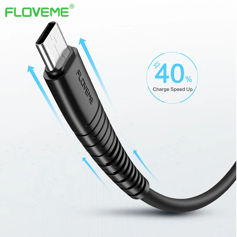 FLOVEME usb type C кабель для One Plus 6 USB 2.4A Быстрая зарядка зарядное устройство samsung Galaxy S9 S8