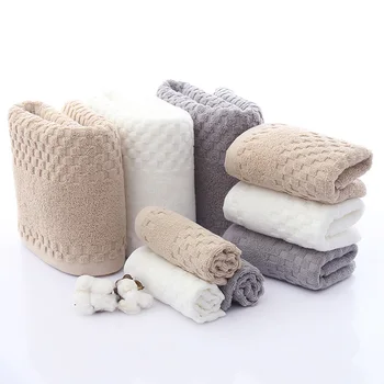 Soft Hand Face Bath Towel Set Thick Solid Color Double Lattice Pattern Cotton Bathroom Towels for Adults 100% Cotton Towels
Soft Hand Face Bath Towel Set Thick Solid Color Double Lattice Pattern Cotton Bathroom Towels for Adults 100% Cotton Towels