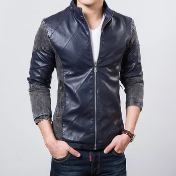 2018 autumn jacket men leather clothing windbreaker jacket Korean version PU locomotive stand collar men's jackets and coats
2018 autumn jacket men leather clothing windbreaker jacket Korean version PU locomotive stand collar men's jackets and coats