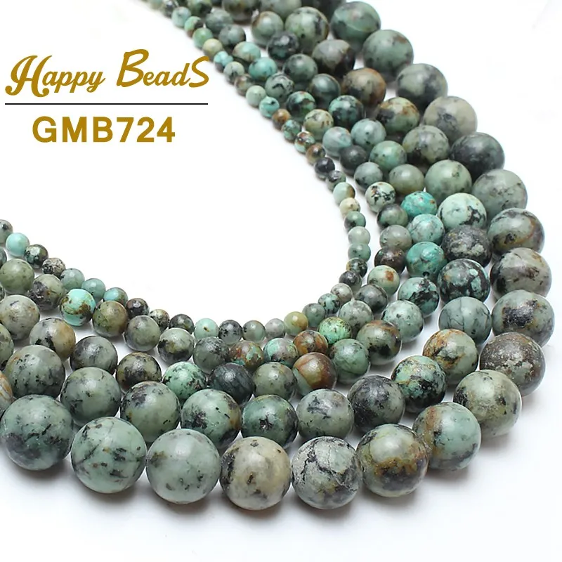 Natural Blue Africa Turquoises Stone Beads Round Loose Spacer beads For Jewelry Making DIY Charm Bracelets 15" Strand 4 6 8 10mm
Natural Blue Africa Turquoises Stone Beads Round Loose Spacer beads For Jewelry Making DIY Charm Bracelets 15" Strand 4 6 8 10mm