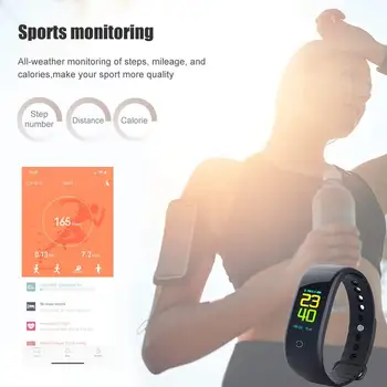 Smart bracelet, Fitness Tracker with Heart Rate Monitor & Blood Pressure Monitor & IP67 Waterproof, Smartwatch for iOS & Android
Smart bracelet, Fitness Tracker with Heart Rate Monitor & Blood Pressure Monitor & IP67 Waterproof, Smartwatch for iOS & Android
