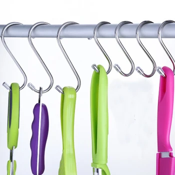 6Pcs 304 Stainless SteelS-Shaped Hook Kitchen Pot Pan Holder Clasp Sundries Organizer Cast Hanging S Hooks Clothes Bag Hanger
6Pcs 304 Stainless SteelS-Shaped Hook Kitchen Pot Pan Holder Clasp Sundries Organizer Cast Hanging S Hooks Clothes Bag Hanger