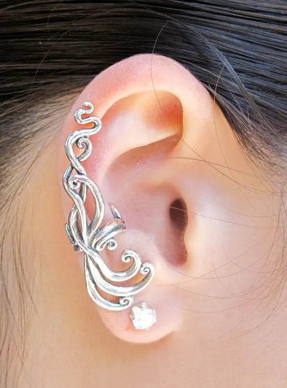 Fashion Ear Cuff Alloy Thread Twist Flower Shape Earring Vintage Ear Cuff Punk Style Flower Earring LM-C136
Fashion Ear Cuff Alloy Thread Twist Flower Shape Earring Vintage Ear Cuff Punk Style Flower Earring LM-C136
