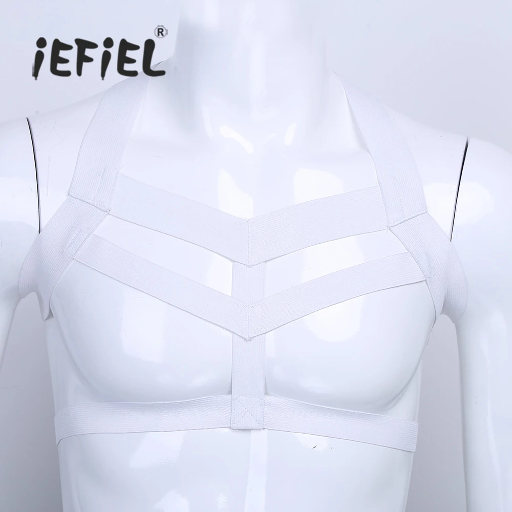 Male Men Lingerie Nylon Body Chest Harness Bondage Costume Sexy Tank Tops Wetlook Mens Elastic Wide Straps Nightclub Costumes
Male Men Lingerie Nylon Body Chest Harness Bondage Costume Sexy Tank Tops Wetlook Mens Elastic Wide Straps Nightclub Costumes