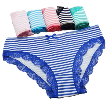 5 Pcs/set Women's Underwear Cotton Sexy Lace Panties Striped Briefs Everyday Lingerie Girls Ladies Knickers Size M L XL
5 Pcs/set Women's Underwear Cotton Sexy Lace Panties Striped Briefs Everyday Lingerie Girls Ladies Knickers Size M L XL