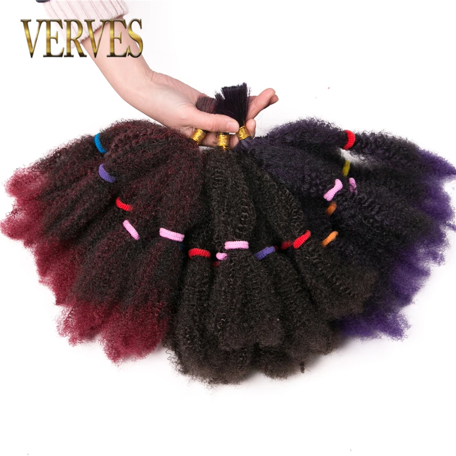 VERVES Culry Crochet Braids Hair Extensions 12 inch Synthetic ombre braiding hair Afro kinky bulk twist braids bug,brown
VERVES Culry Crochet Braids Hair Extensions 12 inch Synthetic ombre braiding hair Afro kinky bulk twist braids bug,brown