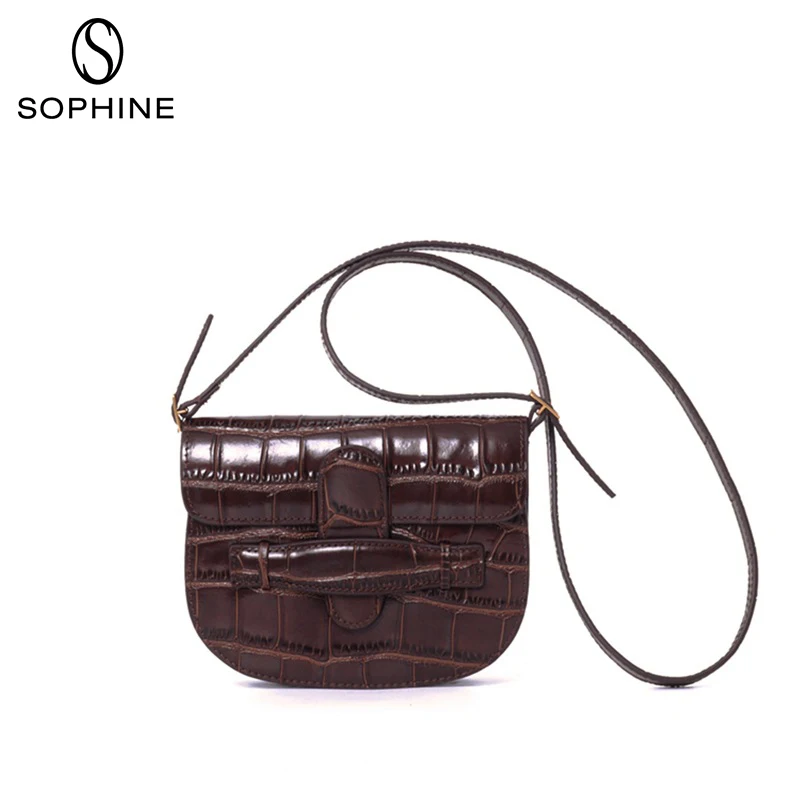 Vintage women saddle women handbag fashion messenger bags genuine leather Alligator bag
Vintage women saddle women handbag fashion messenger bags genuine leather Alligator bag