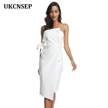 UKCNSEP 2019 Women Dress New Summer Dress Party Dress Casual One shoulder Tied Button Elegant Tassel Celebrity Runway Vestidos
UKCNSEP 2019 Women Dress New Summer Dress Party Dress Casual One shoulder Tied Button Elegant Tassel Celebrity Runway Vestidos