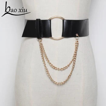 2019 New Pants Tassel Chain Waist Belt Metal Buckle Punk Trendy Women Elastic Ladies Fashion Leather Waistband Jeans Dress Belt
2019 New Pants Tassel Chain Waist Belt Metal Buckle Punk Trendy Women Elastic Ladies Fashion Leather Waistband Jeans Dress Belt