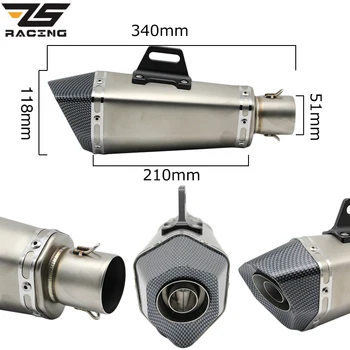 ZS Racing Modified Motorcycle Scooter Muffler Exhaust Pipe Middle Pipe With Silencer DB KILLER For GY6 RS100 Easy to Install
ZS Racing Modified Motorcycle Scooter Muffler Exhaust Pipe Middle Pipe With Silencer DB KILLER For GY6 RS100 Easy to Install