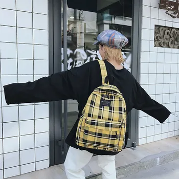 Women's Plaid Backpack College Style Canvas Backpack Bags Women Girl School Student Bag Teenage Mochila Masculina Travel Bag
Women's Plaid Backpack College Style Canvas Backpack Bags Women Girl School Student Bag Teenage Mochila Masculina Travel Bag