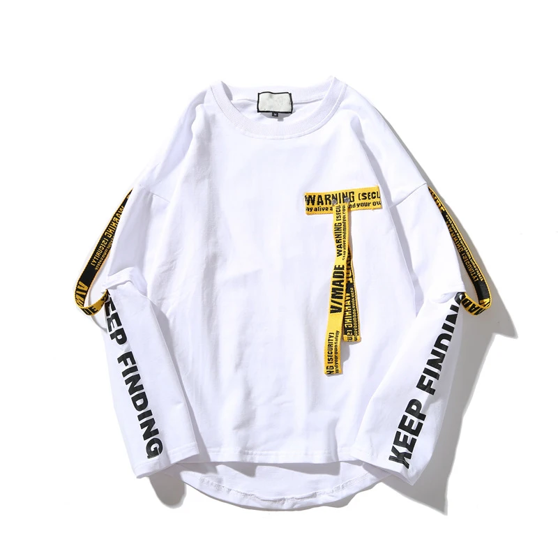 2020 New V-Made Letters Printed Ribbon Tops Hip Hop Outwear Men Women Harajuku Long Sleeves Casual Sweatshirts Streetwears
2020 New V-Made Letters Printed Ribbon Tops Hip Hop Outwear Men Women Harajuku Long Sleeves Casual Sweatshirts Streetwears
