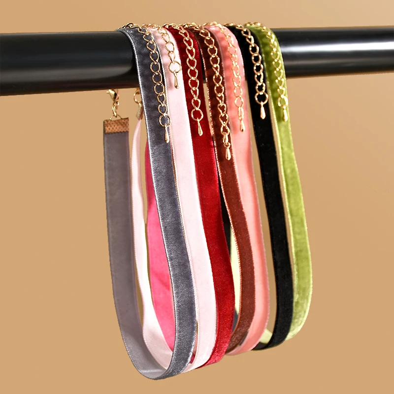 Punk New Fashion 7 Pcs/pack Colorful Velvet strip Choker Necklace Retro Gothic Collar Necklace For Women Girls
Punk New Fashion 7 Pcs/pack Colorful Velvet strip Choker Necklace Retro Gothic Collar Necklace For Women Girls