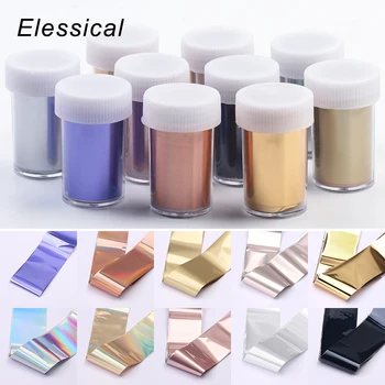 ELESSICAL Matte Gold Silver Rose Gold Starry Sky Nail Foils Stickers Nail Transfer Decal DIY Manicure Nail Decoration
ELESSICAL Matte Gold Silver Rose Gold Starry Sky Nail Foils Stickers Nail Transfer Decal DIY Manicure Nail Decoration