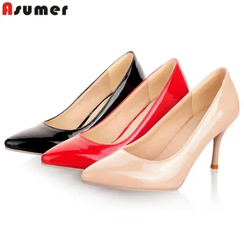 ASUMER Large size 33-47 2020 High heels shoes woman pointed toe shallow spring summer women pumps female party wedding shoes
ASUMER Large size 33-47 2020 High heels shoes woman pointed toe shallow spring summer women pumps female party wedding shoes