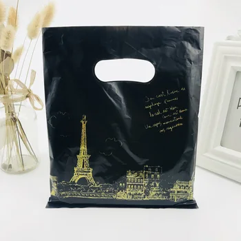 100pcs Black Paris Tower Plastic Gift Bags Mini 20x25cm Small Boutique Shopping Clothes Bags Plastic Gift Bags With Handles
100pcs Black Paris Tower Plastic Gift Bags Mini 20x25cm Small Boutique Shopping Clothes Bags Plastic Gift Bags With Handles