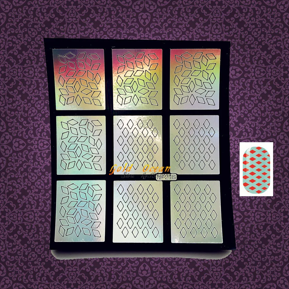 1PC Hot Ultra Thin Laser Grid Hollow Pattern Nail Art Stencil Decoration Polish Painting Airbrush Tool Decal Nail Sticker GNF216
1PC Hot Ultra Thin Laser Grid Hollow Pattern Nail Art Stencil Decoration Polish Painting Airbrush Tool Decal Nail Sticker GNF216