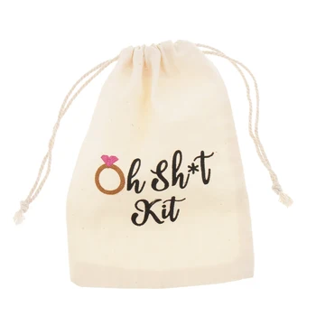 Pack of 30pcs Oh Shit Kit Jewelry Pouch Cotton Linen Sack Drawstring Gift Bags Wedding Favor Gift Bag
Pack of 30pcs Oh Shit Kit Jewelry Pouch Cotton Linen Sack Drawstring Gift Bags Wedding Favor Gift Bag