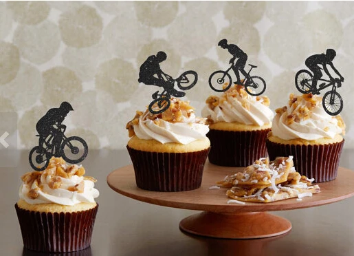 Bicycle Silhouette Cupcake Toppers sports event Party Picks baby shower wedding boy birthday toothpicks decor
Bicycle Silhouette Cupcake Toppers sports event Party Picks baby shower wedding boy birthday toothpicks decor