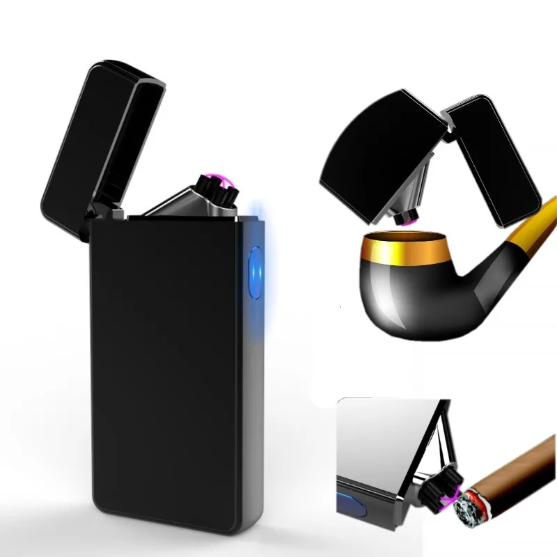 New Dual Arc Lighter Electric USB Cigar Lighter Rechargeable Plasma Cigarette Double Arc Isqueiro Encendedor Tobacco Pipe sigara
New Dual Arc Lighter Electric USB Cigar Lighter Rechargeable Plasma Cigarette Double Arc Isqueiro Encendedor Tobacco Pipe sigara