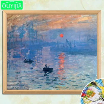 Claude Monet Famous Painting "Impression, Sunrise" 5D DIY Diamond Painting Full Square Diamond Embroidery Rhinestones Picture 
Claude Monet Famous Painting "Impression, Sunrise" 5D DIY Diamond Painting Full Square Diamond Embroidery Rhinestones Picture