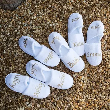 personalized name glitter wedding bridesmaid bride spa slippers Matron of honor Flower Girl Hen Bachelorette party favors gifts
personalized name glitter wedding bridesmaid bride spa slippers Matron of honor Flower Girl Hen Bachelorette party favors gifts