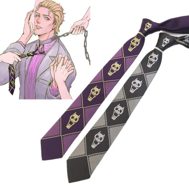 Anime Bizarre Adventure JoJo Kira Yoshikage Cosplay Tie KILLER QUEEN Skull Neck Door Heaven Cosplay Costume Accessories
Anime Bizarre Adventure JoJo Kira Yoshikage Cosplay Tie KILLER QUEEN Skull Neck Door Heaven Cosplay Costume Accessories