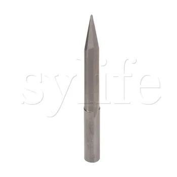 25 Degree Router CNC Engraving Double Flute Straight Slot Sticker Bit 6x0.4mm