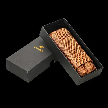 COHIBA Portable Snakeskin pattern Pure Leather Humidor Cigar Case Holder 2 Tubes
COHIBA Portable Snakeskin pattern Pure Leather Humidor Cigar Case Holder 2 Tubes