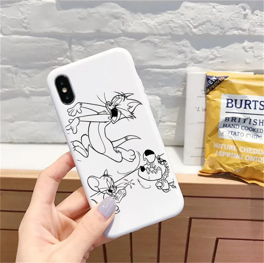 cute cartoon Tom and Jerry phone Case For iPhone X 7 Plus XS 10 Case Silicone Phone Cover For iPhone 6S 8 6 Plus XS Max Case 
cute cartoon Tom and Jerry phone Case For iPhone X 7 Plus XS 10 Case Silicone Phone Cover For iPhone 6S 8 6 Plus XS Max Case