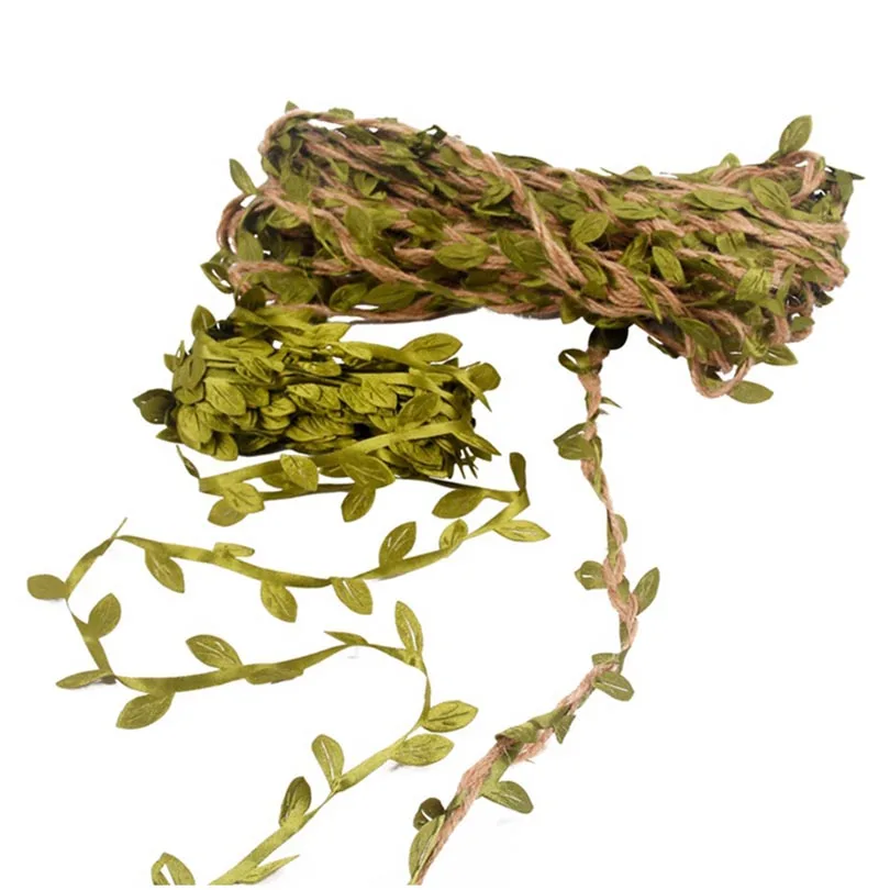 10m Silk Garland Green Leaf Jute Wire Artificial Flower Vine Ivy Rattan Wedding Party Decoration DIY Garland Flowers Supplies
10m Silk Garland Green Leaf Jute Wire Artificial Flower Vine Ivy Rattan Wedding Party Decoration DIY Garland Flowers Supplies