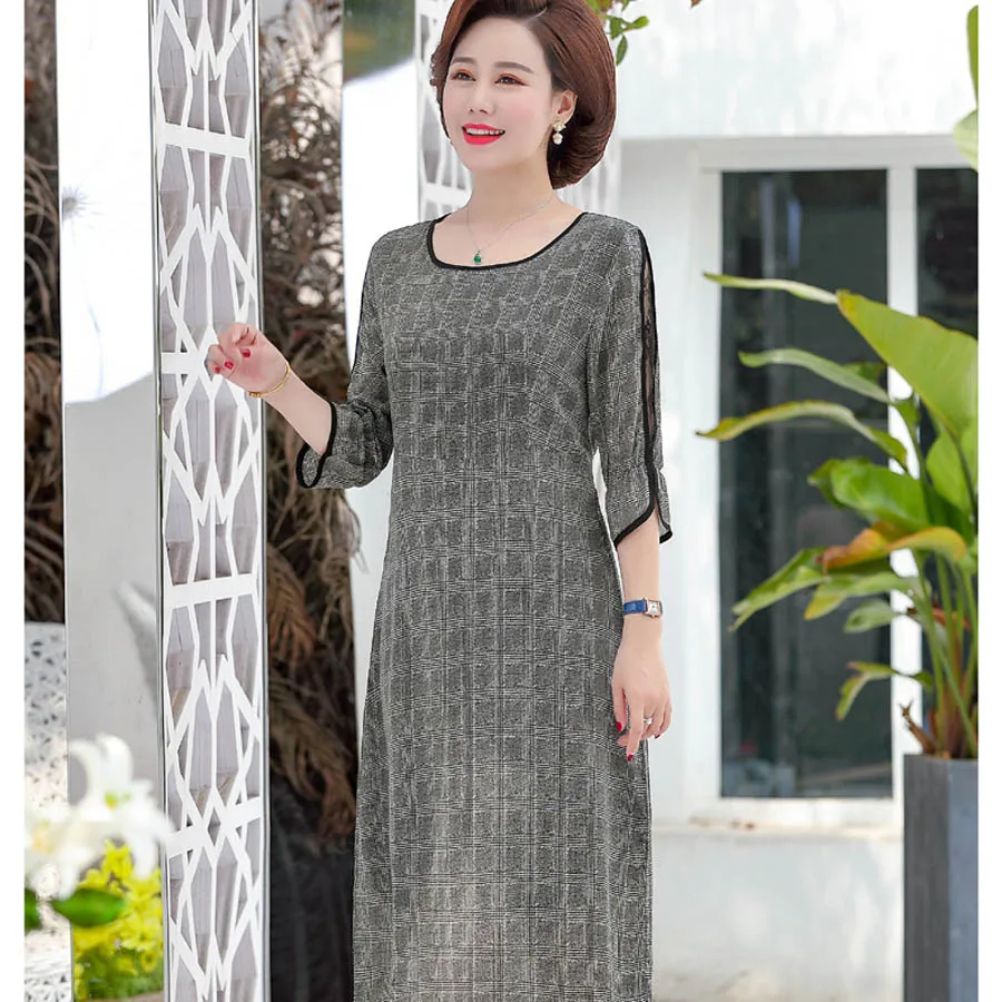 2019 new middle-aged summer dress lace summer middle-aged waist dress PZ92770
2019 new middle-aged summer dress lace summer middle-aged waist dress PZ92770