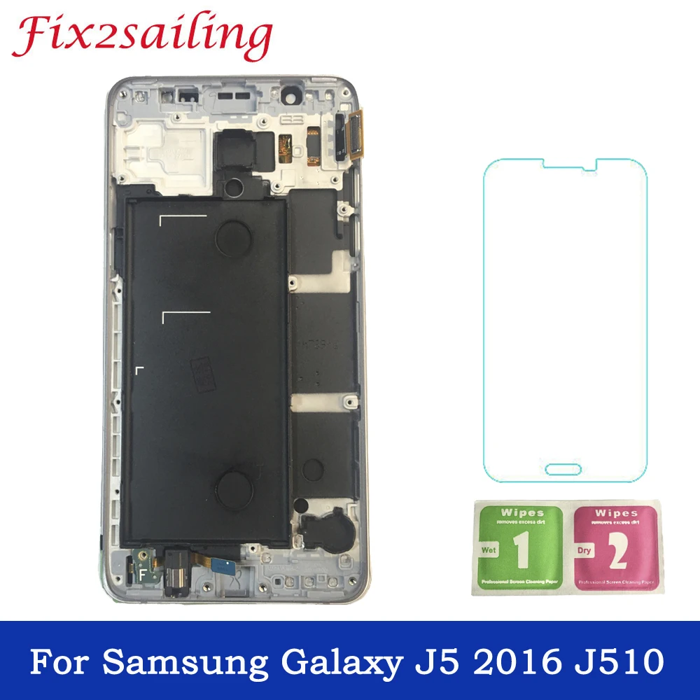 For Samsung Galaxy J5 2016 J5 2016 J510FN J510F J510M J510H /DS LCD Display + Touch Screen Digitizer Assembly With Frame j5 LCD
For Samsung Galaxy J5 2016 J5 2016 J510FN J510F J510M J510H /DS LCD Display + Touch Screen Digitizer Assembly With Frame j5 LCD