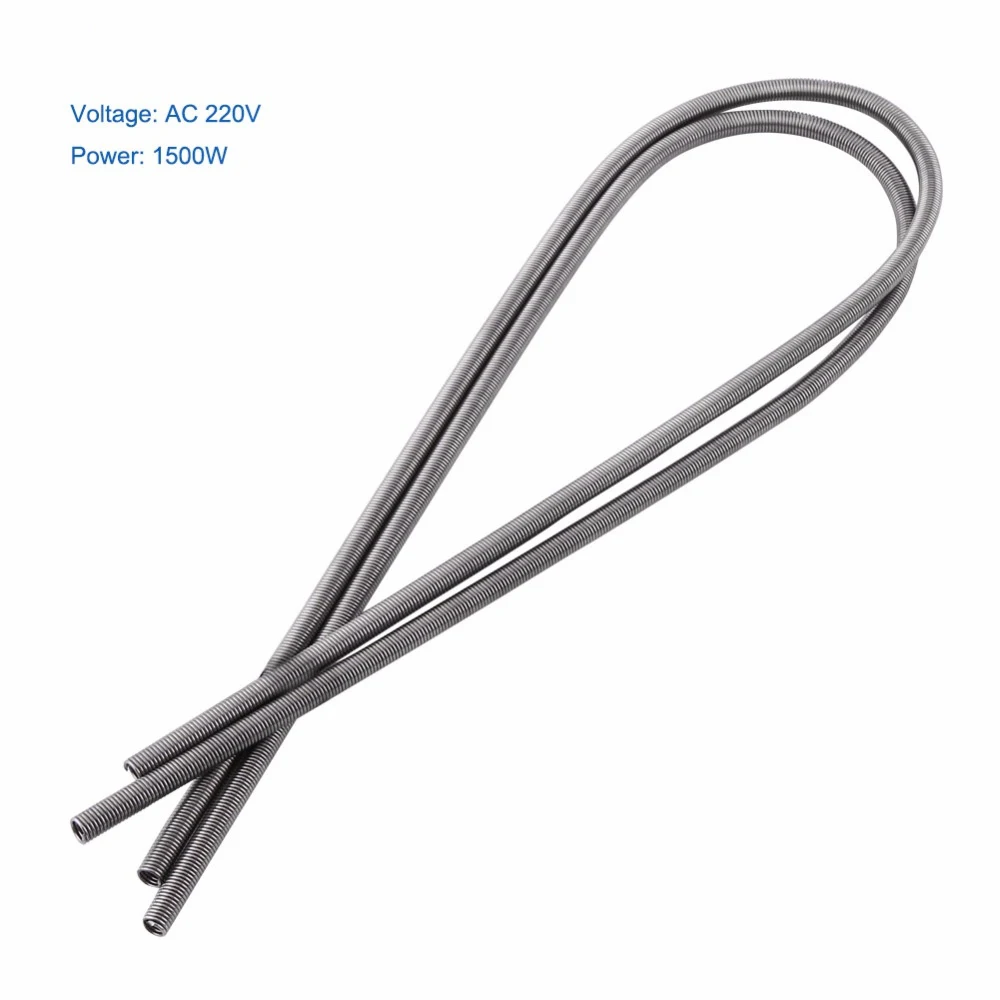 2Pcs/Set AC 220V 1500W Kiln Furnace Heating Element Coils High Resistance Wire Restring Coil Heater Coil Kit Element Coil Silver
2Pcs/Set AC 220V 1500W Kiln Furnace Heating Element Coils High Resistance Wire Restring Coil Heater Coil Kit Element Coil Silver