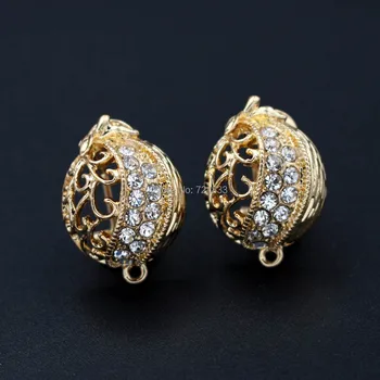 Earrings post with Loop Connector Base Paved CZ 17*23mm Hollow Flower African Women Clip Stud Earrings DIY Jewelry Findings Bulk 
Earrings post with Loop Connector Base Paved CZ 17*23mm Hollow Flower African Women Clip Stud Earrings DIY Jewelry Findings Bulk